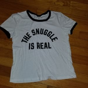 The snuggle is real sleep shirt